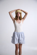 Cargar imagen en el visor de la galería, SHORTS NUNO - UNITALLA - AZUL RAYAS BLANCAS
