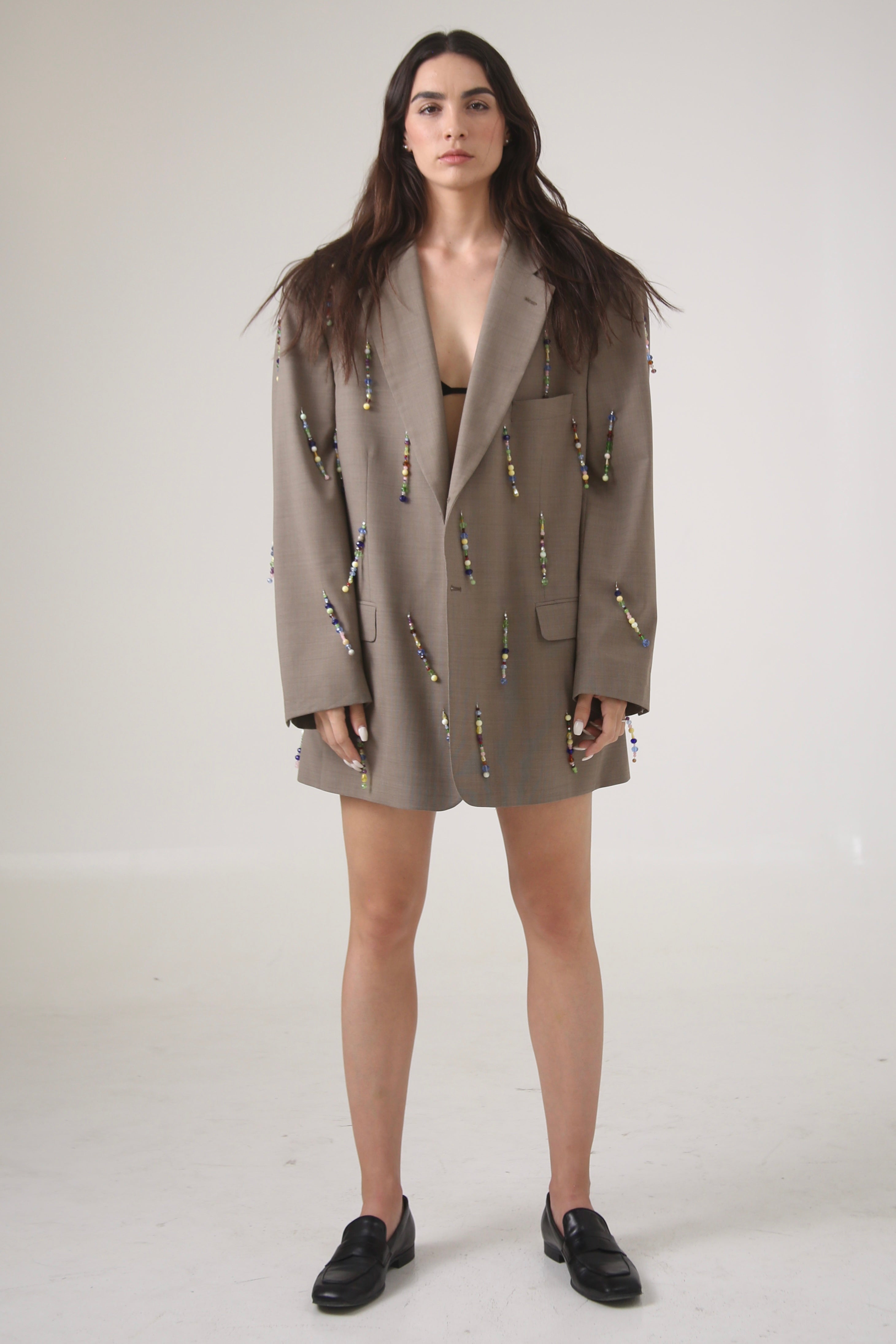 BLAZER MAI - TALLA L - BEIGE
