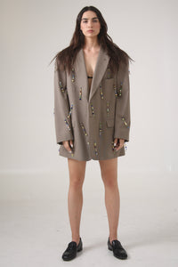 BLAZER MAI - TALLA L - BEIGE