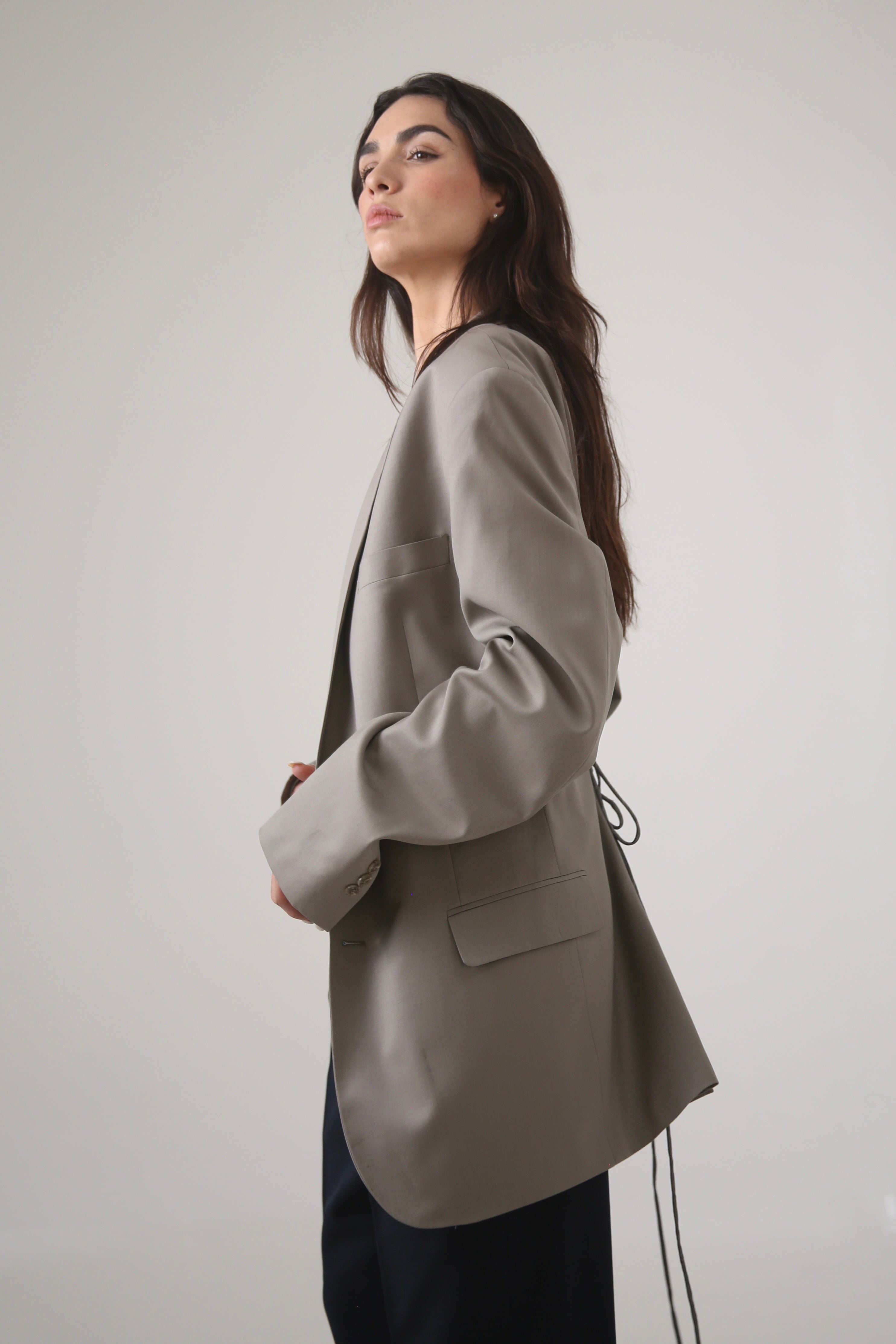BLAZER KURO - TALLA L - BEIGE