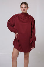 Cargar imagen en el visor de la galería, CAMISA ENSO - UNITALLA - VINO
