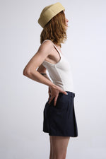 Cargar imagen en el visor de la galería, MINI SHORTS - TALLA M - AZUL RAYAS
