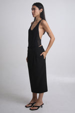 Cargar imagen en el visor de la galería, FALDA MIDI - NEGRA - TALLA M
