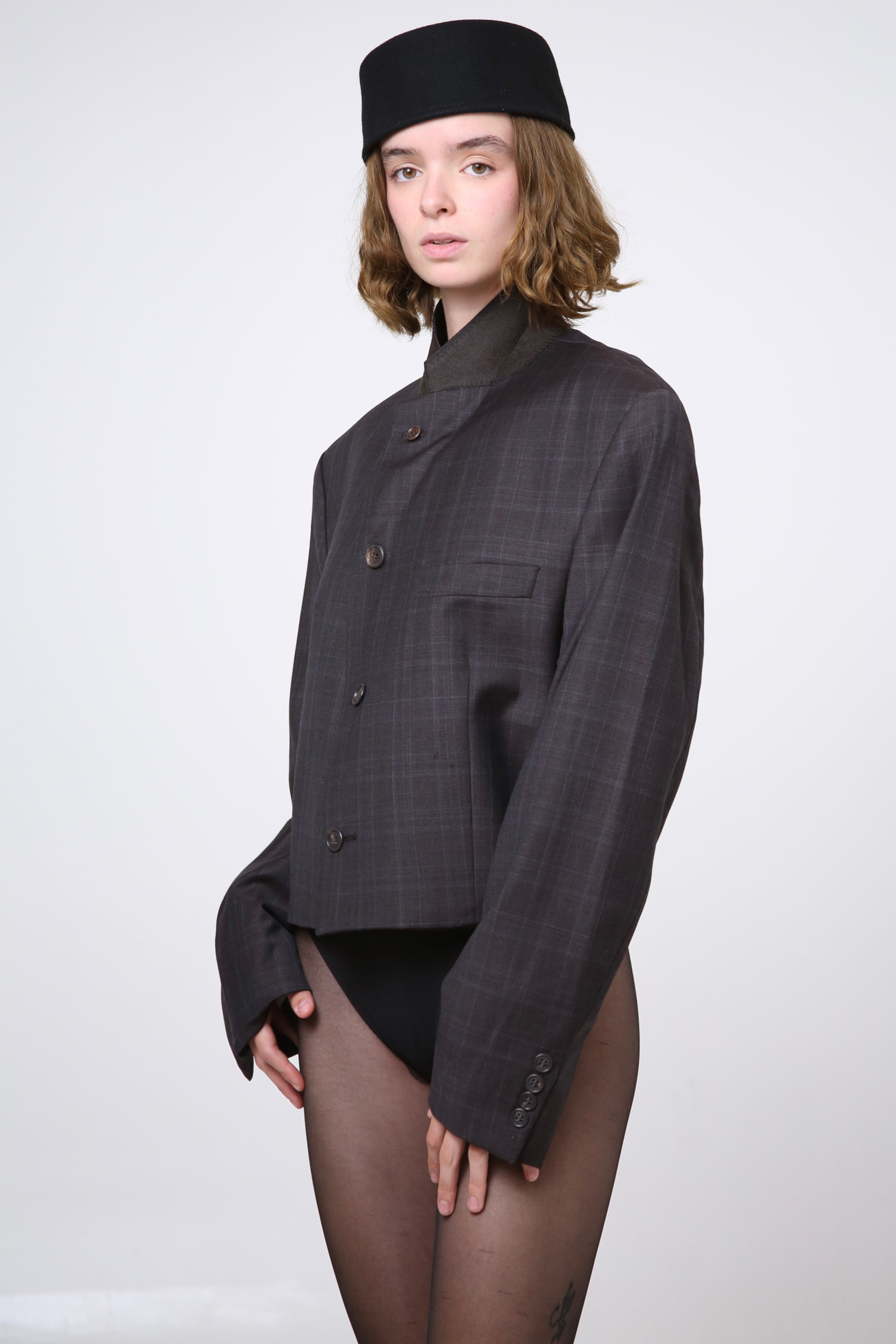 BLAZER JIN - TALLA M - CAFE