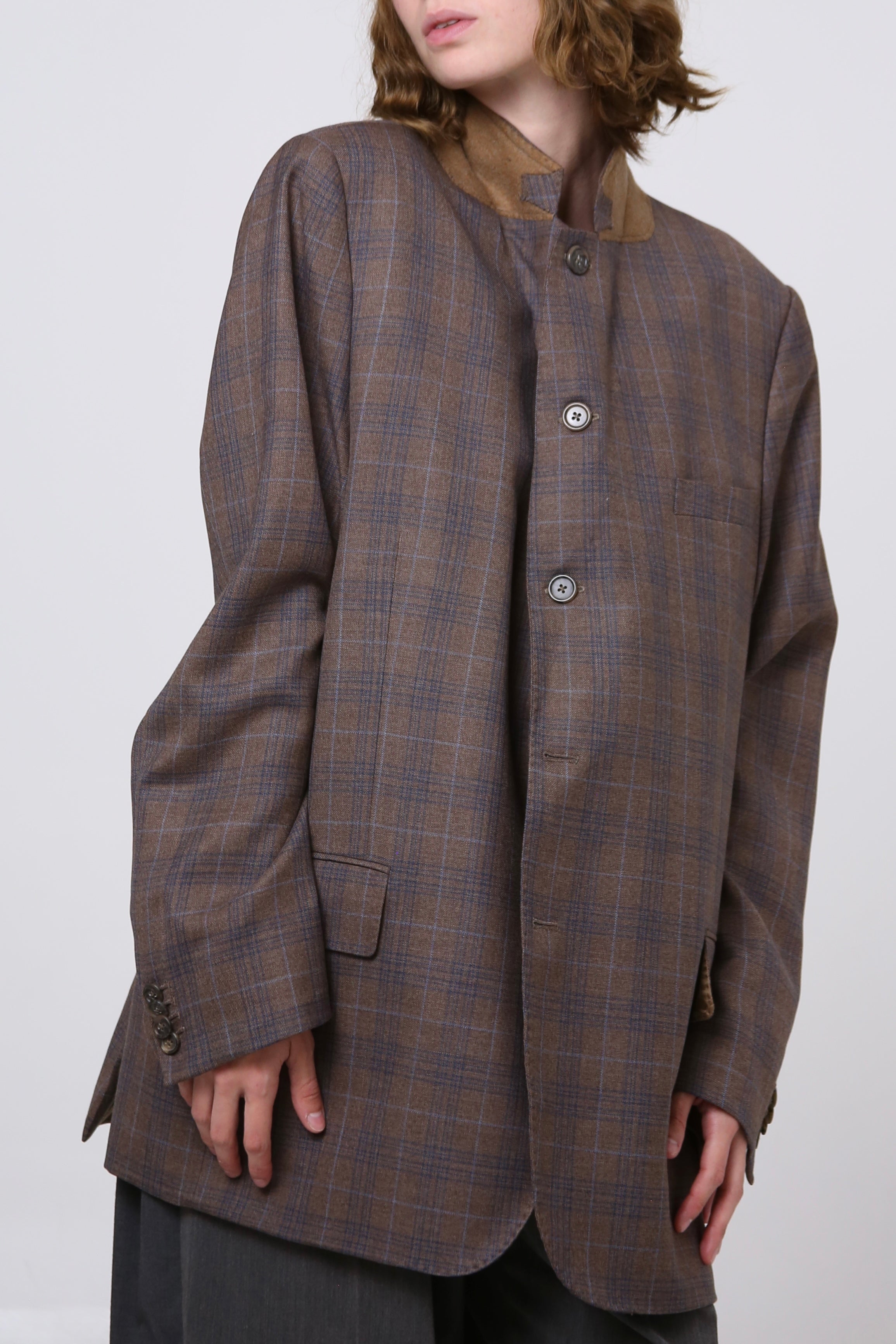 BLAZER GUNJIN - TALLA M - CAFE