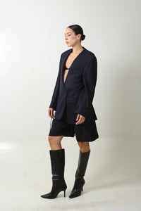 BLAZER KIMONO - TALLA M - AZUL MARINO