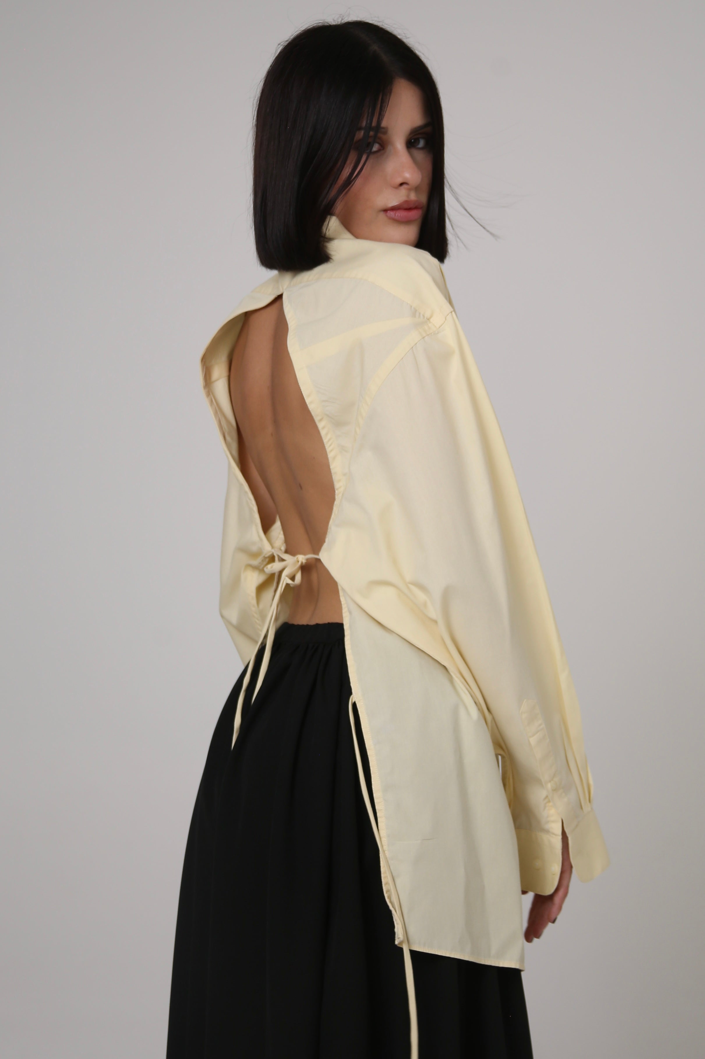 CAMISA SENAKA - TALLA M - AMARILLA