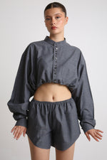 Cargar imagen en el visor de la galería, SET BOTAN - TALLA S/M - GRIS
