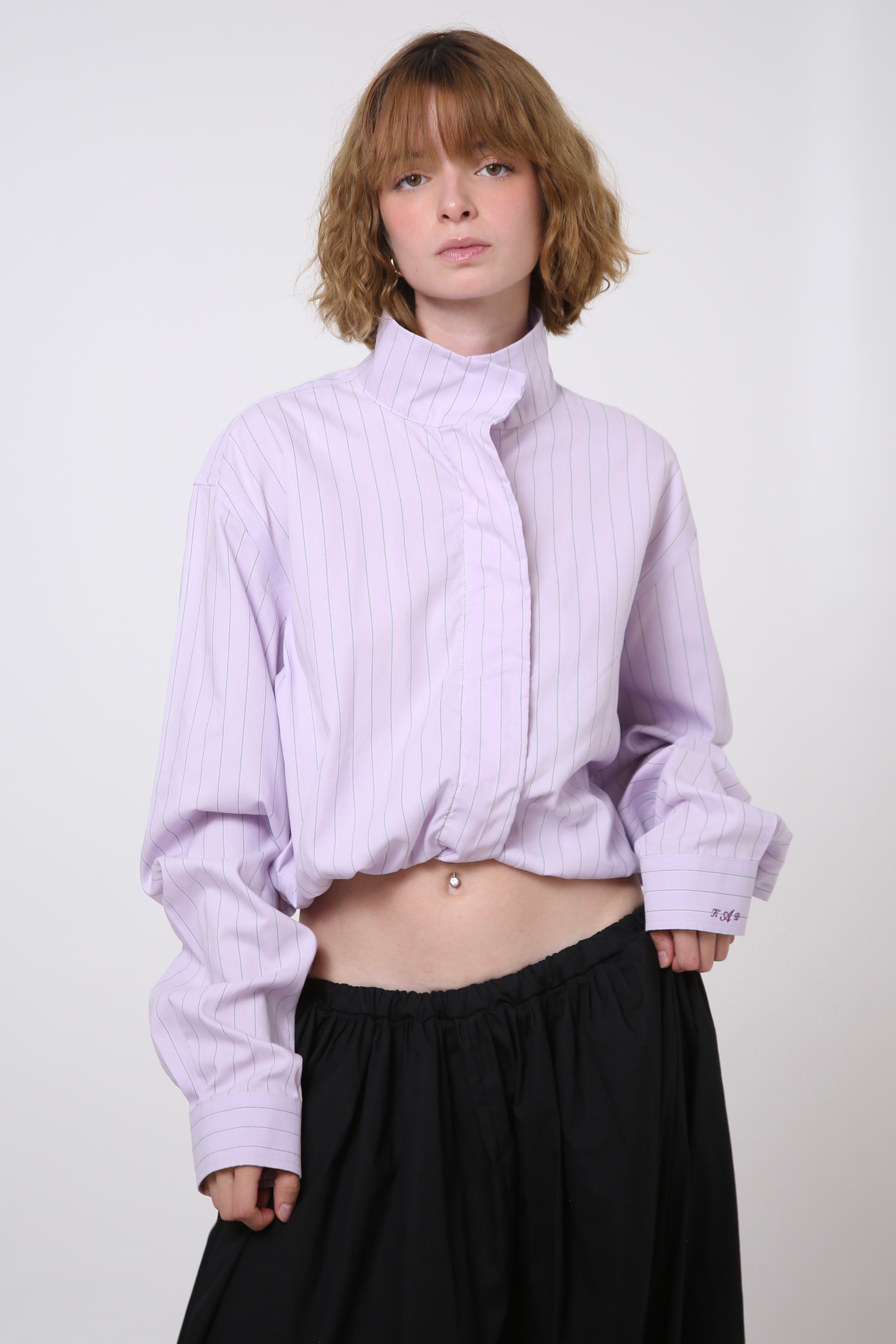 CAMISA NEKKU - TALLA M - MORADA