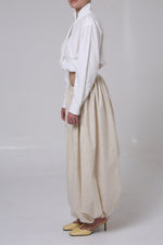 Cargar imagen en el visor de la galería, PANTALÓN SAORI - UNITALLA - BEIGE CUADROS
