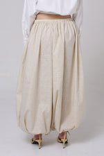 Cargar imagen en el visor de la galería, PANTALÓN SAORI - UNITALLA - BEIGE CUADROS
