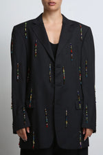 Cargar imagen en el visor de la galería, BLAZER MAI - TALLA S - GRIS OXFORD
