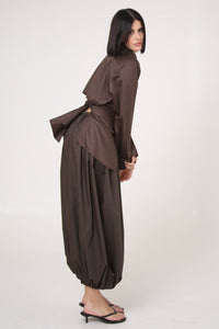 CAMISA YUNA - TALLA M - CAFE