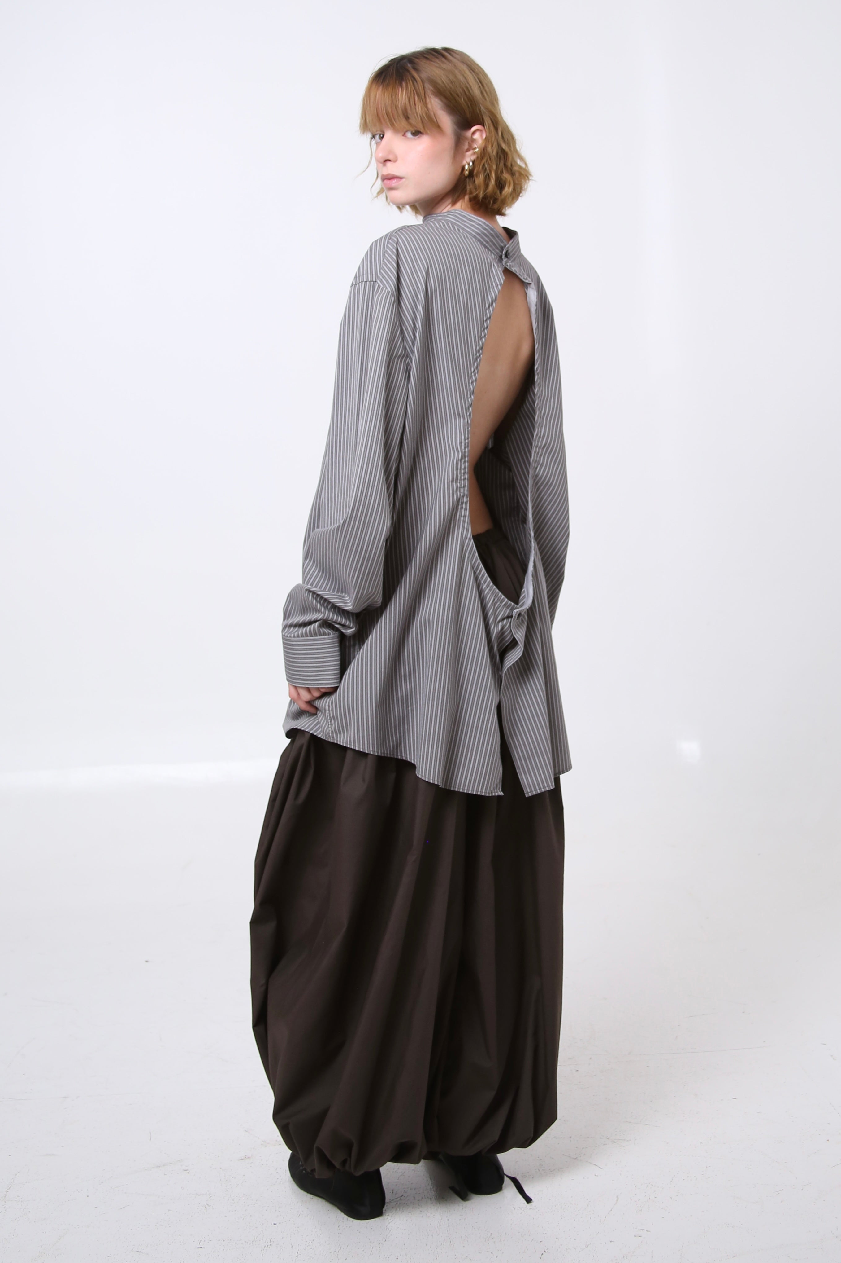 CAMISA ENSO - TALLA M - GRIS RAYAS