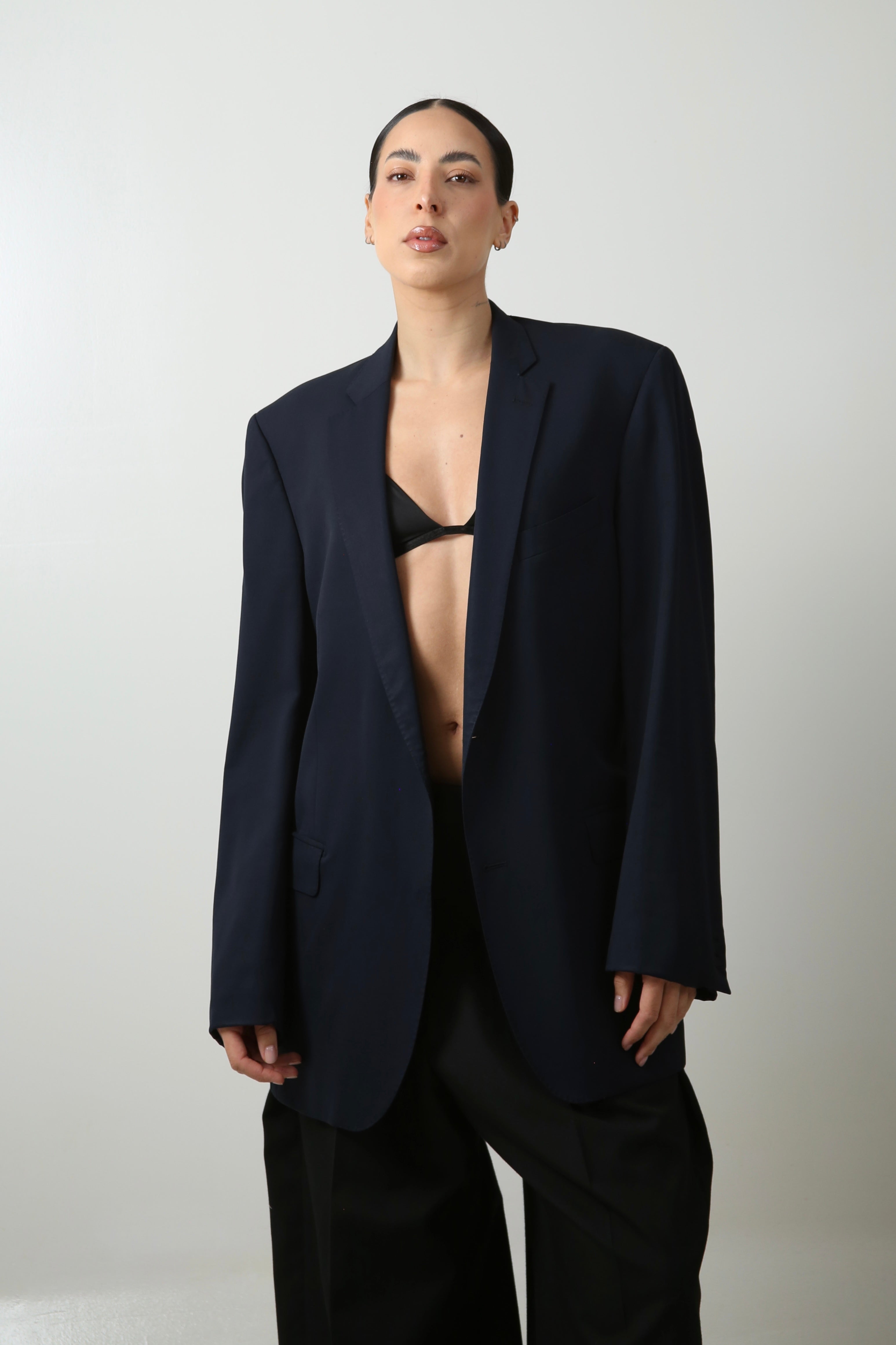 BLAZER ENSO - TALLA M - AZUL MARINO