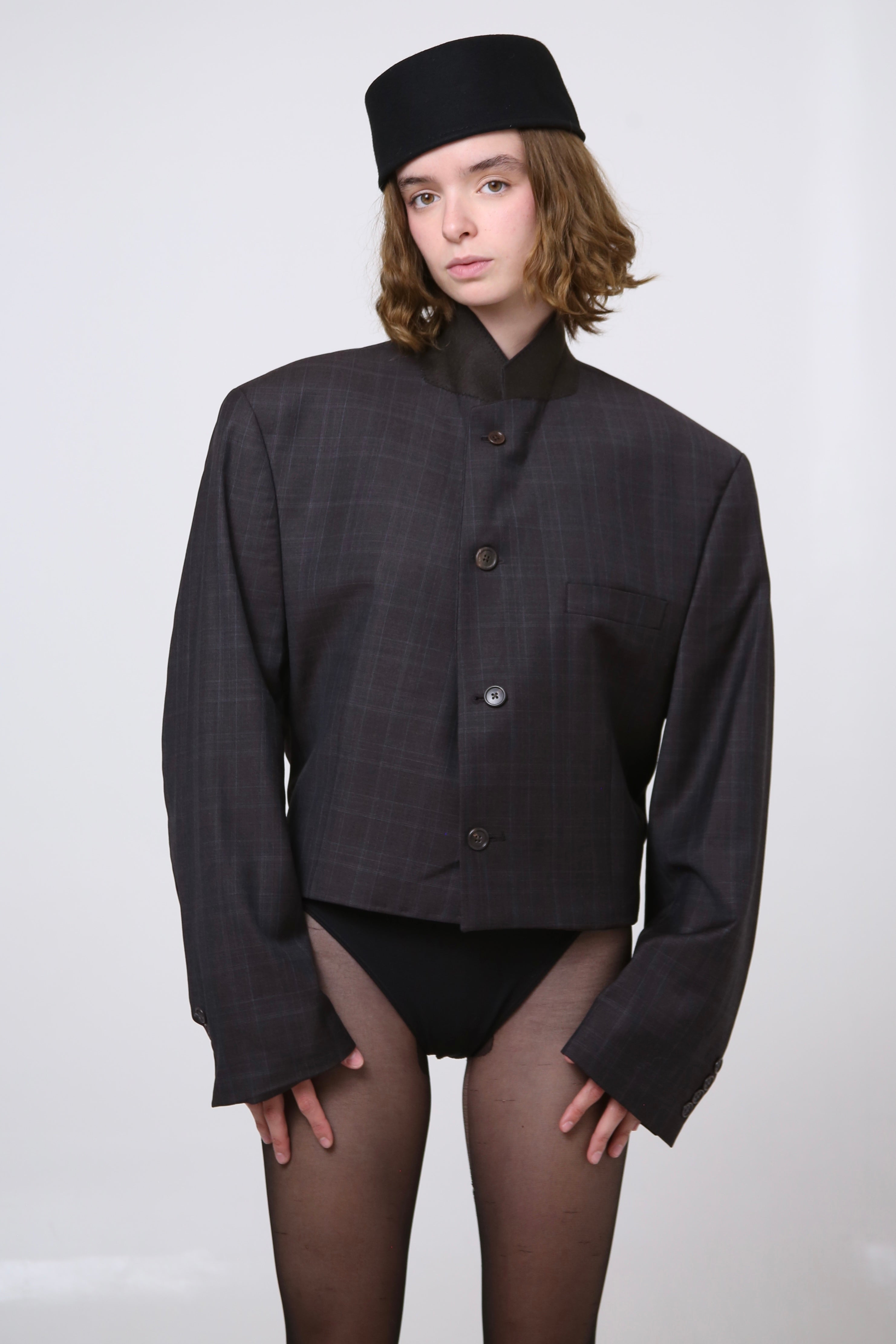 BLAZER JIN - TALLA M - CAFE