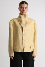 Cargar imagen en el visor de la galería, BLAZER NEKKU - TALLA S/M - AMARILLO
