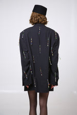 Cargar imagen en el visor de la galería, BLAZER MAI - TALLA M - GRIS OXFORD
