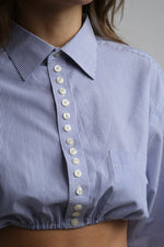 Cargar imagen en el visor de la galería, SET BOTAN - TALLA XS - AZUL RAYAS

