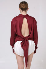 Cargar imagen en el visor de la galería, CAMISA ENSO - UNITALLA - VINO
