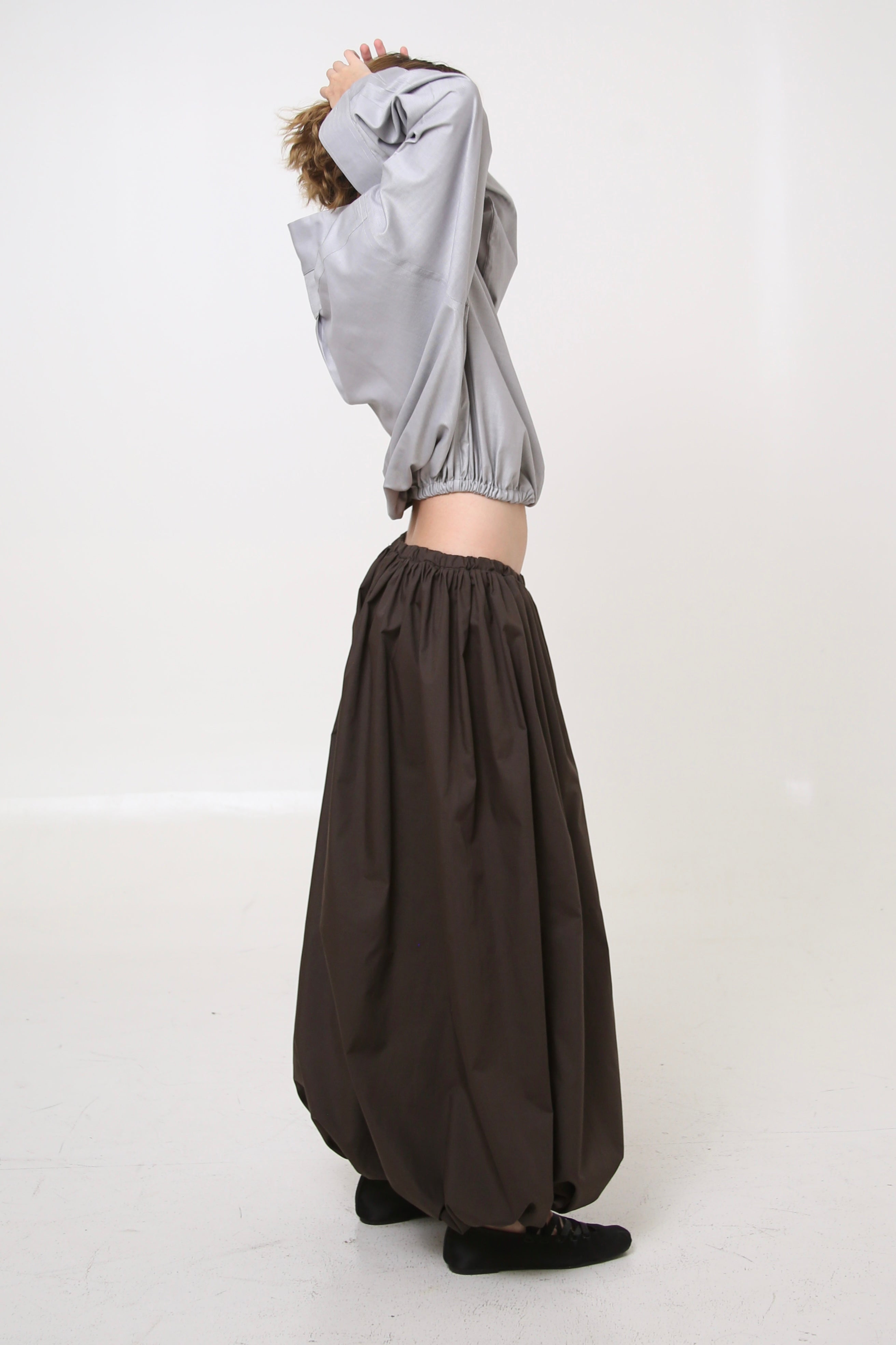 CAMISA NEKKU - TALLA M/L - GRIS TEXTURA RAYAS