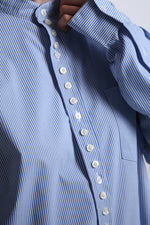 Cargar imagen en el visor de la galería, CAMISA OTAN - UNITALLA - AZUL RAYAS
