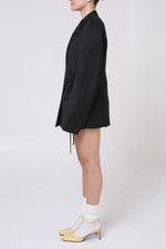 Cargar imagen en el visor de la galería, BLAZER KIMONO - MH X MITSA. - TALLA M - GRIS OXFORD
