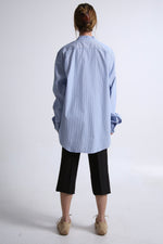 Cargar imagen en el visor de la galería, CAMISA OTAN - UNITALLA - AZUL RAYAS

