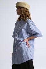 Cargar imagen en el visor de la galería, CAMISA OTAN - UNITALLA - AZUL RAYAS
