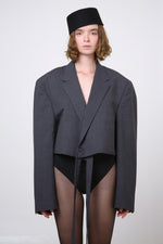 Cargar imagen en el visor de la galería, BLAZER SENAKA - TALLA M/L - GRIS OXFORD
