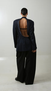 BLAZER ENSO - TALLA M - AZUL MARINO