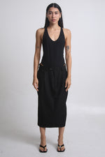 Cargar imagen en el visor de la galería, FALDA MIDI - NEGRA - TALLA M
