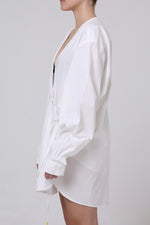 Cargar imagen en el visor de la galería, CAMISA KIMONO - MH X MITSA. - UNITALLA - BLANCA
