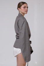 Cargar imagen en el visor de la galería, BLAZER KOTO - TALLA M/L - GRIS
