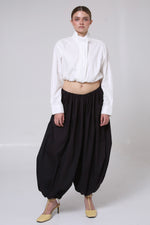 Cargar imagen en el visor de la galería, PANTALÓN SAORI - UNITALLA - NEGRO AZULADO
