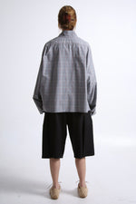 Cargar imagen en el visor de la galería, TOP KAI - TALLA S/M - GRIS CUADROS
