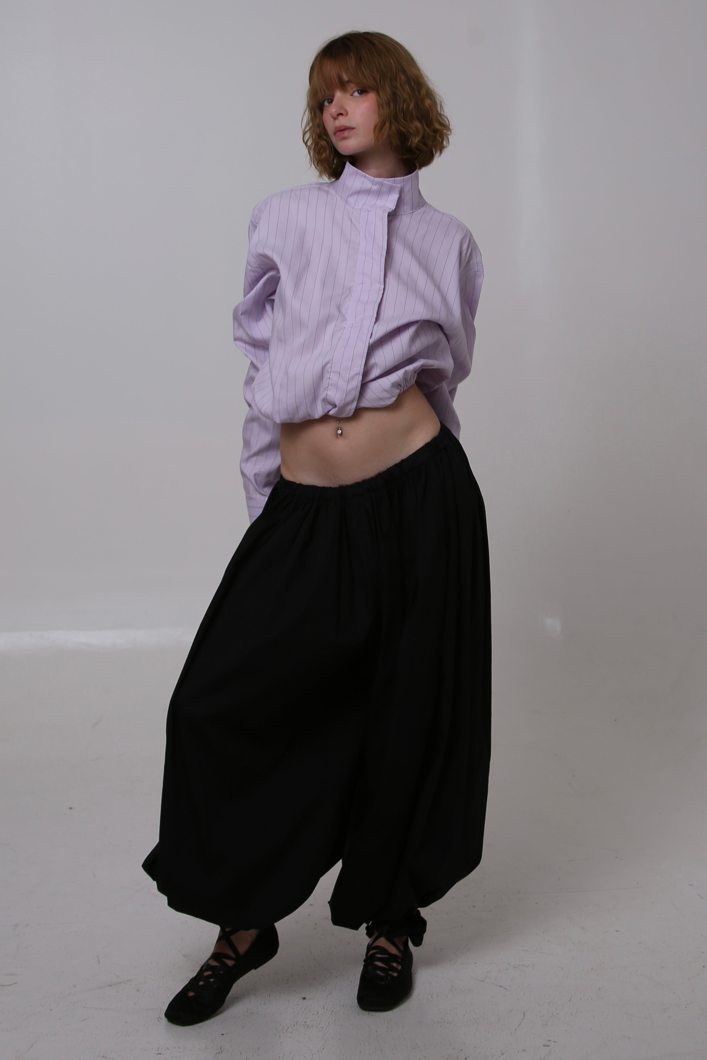 CAMISA NEKKU - TALLA M - MORADA