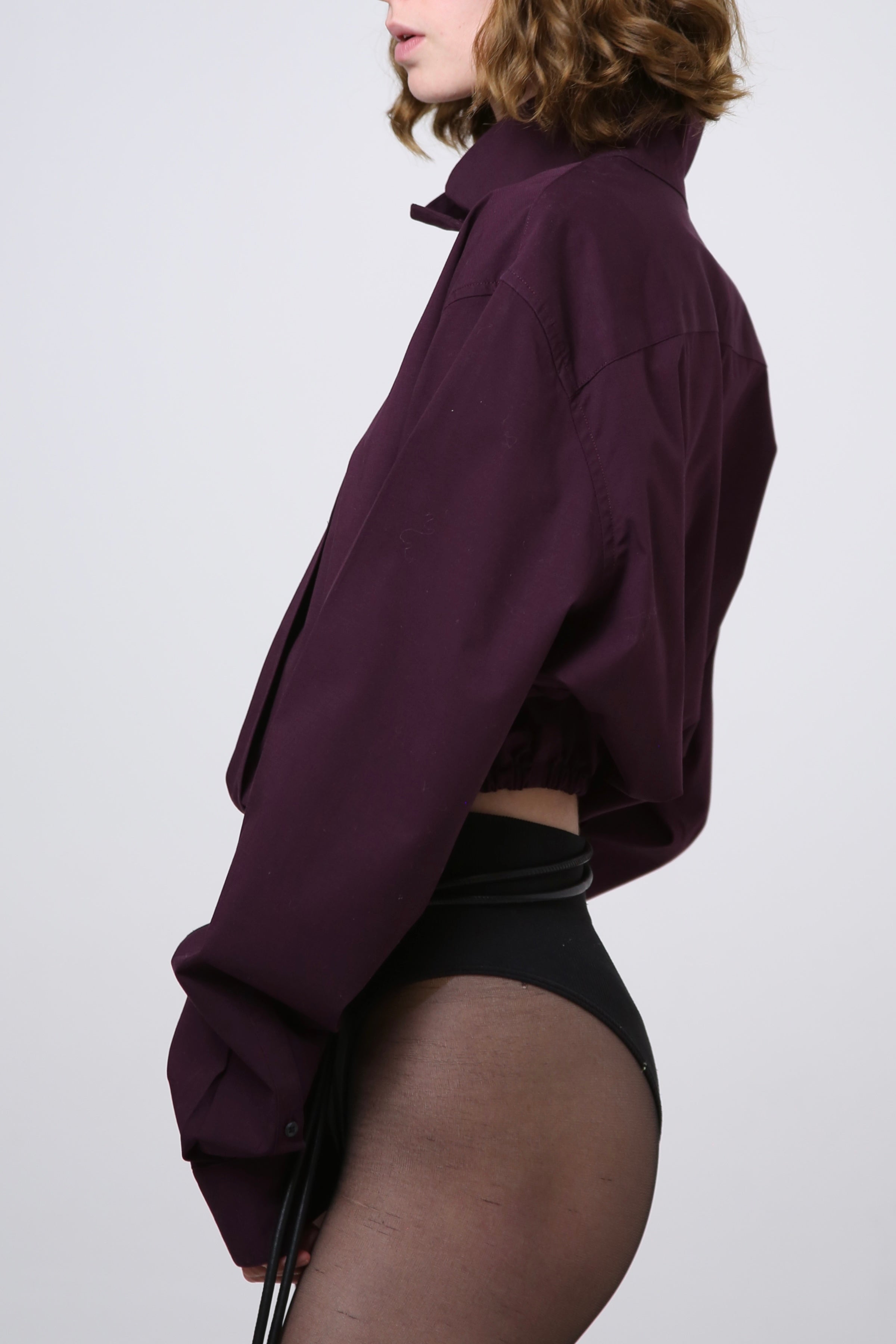 CAMISA NEKKU - TALLA S/M - VINO