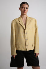 Cargar imagen en el visor de la galería, BLAZER NEKKU - TALLA S/M - AMARILLO
