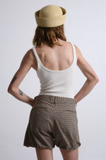 Cargar imagen en el visor de la galería, SHORTS NETSU - TALLA M - BEIGE CUADROS
