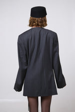 Cargar imagen en el visor de la galería, BLAZER KIMONO - TALLA S/M - GRIS RAYA DIPLOMÁTICA
