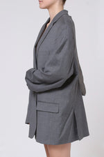 Cargar imagen en el visor de la galería, BLAZER ENSO - TALLA L - GRIS
