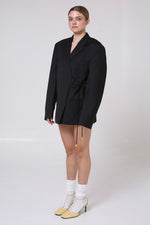 Cargar imagen en el visor de la galería, BLAZER KIMONO - MH X MITSA. - TALLA M - GRIS OXFORD
