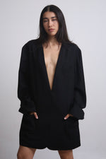 Cargar imagen en el visor de la galería, BLAZER KIYO - NEGRO - TALLA M/L
