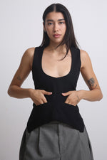 Cargar imagen en el visor de la galería, TOP SATO - NEGRO - TALLA S
