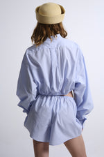 Cargar imagen en el visor de la galería, SET BOTAN - TALLA S/M - AZUL CUADROS BLANCOS
