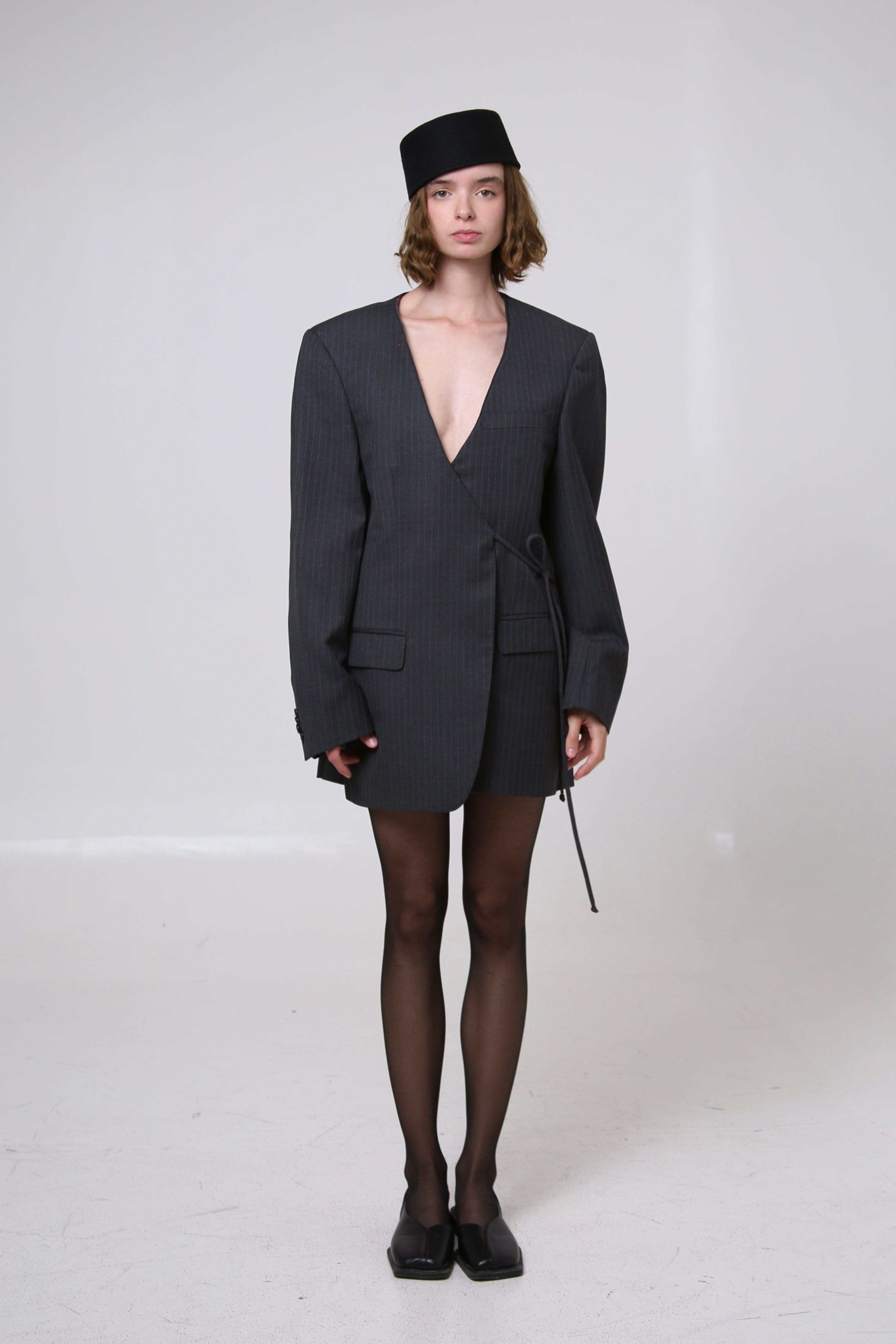 BLAZER KIMONO - TALLA S/M - GRIS RAYA DIPLOMÁTICA