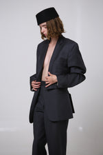 Cargar imagen en el visor de la galería, SUIT SUKA - TALLA M - GRIS OXFORD
