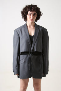 BLAZER SOTA - TALLA S - GRIS