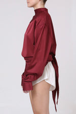 Cargar imagen en el visor de la galería, CAMISA ENSO - UNITALLA - VINO
